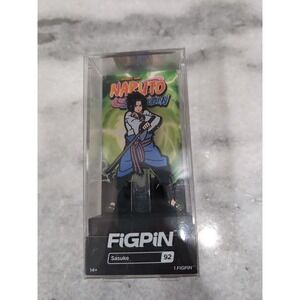 FiGPiN #92 Naruto Shippude: Sasuke Collectible Pin, Premium Display Case, Locked